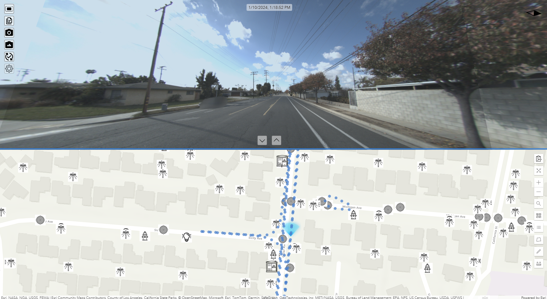 Street asset dataset produced by GeoCam